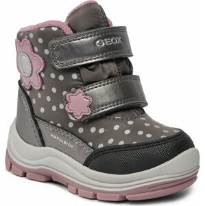 Sněhule Geox B Flanfil Girl B Abx B363WB 0MNNF C0952 M Dk Grey/Pink