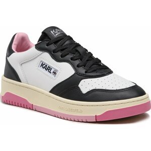 Sneakersy KARL LAGERFELD KL63020 Black & White Lthr
