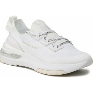 Sneakersy Calvin Klein Jeans Sporty Run Comfair Fluo Contr Wn YW0YW00938 Triple White 0K8