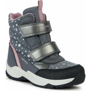 Sněhule Geox J Sentiero Girl B Ab J36FVC 0MNNF C0952 S Dk Grey/Pink