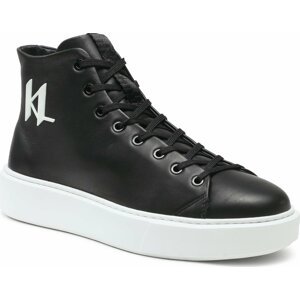 Sneakersy KARL LAGERFELD KL52265 Black Lthr w/White