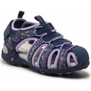 Sandály Geox J Sandal Whinberry G J35GRA015CECF48E S Navy/Dk Lilac